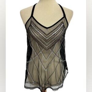 Sheer Womens Black Cami Top *MAKE ME AN OFFER!
